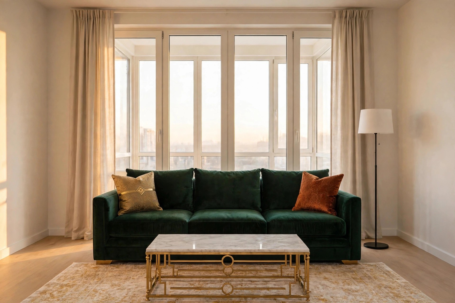 Same living room styled with stunning new furnishing from Dream Home Furnishing